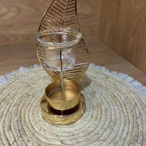 Brûle-parfum Palme (Défaut : marques sur le socle)